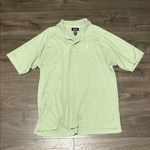 Men’s Ashworth Light Green EZ Tech Cotton Golf Polo Shirt, Size XL